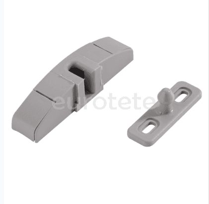 Grey latch lock for camper van door hatch door  - 972214030 - Eurotete