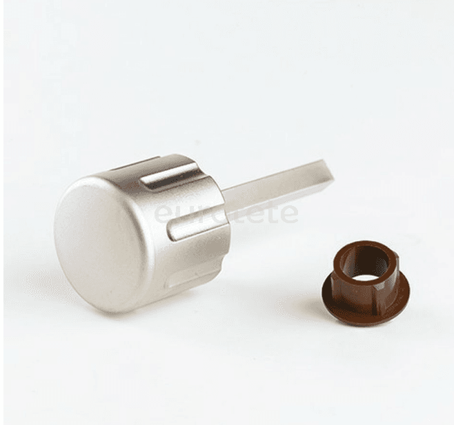 Round silver bathroom door knob motorhome 1
