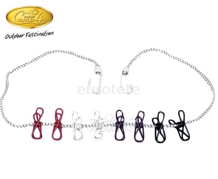 Octopus rope clothesline with clamps for caravanning  - 992101 - Eurotete
