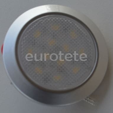 Mini round ceiling 12 white leds and 6 blue leds  - 835491 - Eurotete