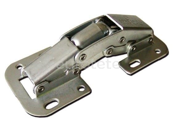 Hinge with damper and without hinge cup for motorhome or caravan wardrobe doors  - A0008276 - Eurotete