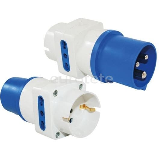 PVC adapter nozzle fitting female 40 mm - male 50 mm  - 665249 - Eurotete