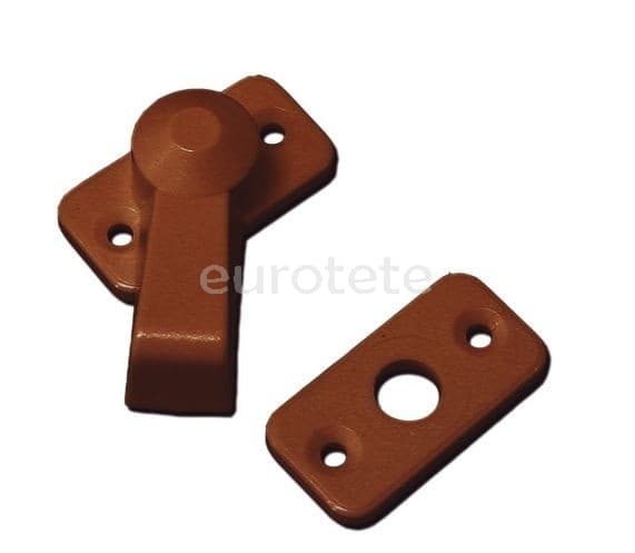 Brown latch for door lock or cabinets  - 53254 - Eurotete