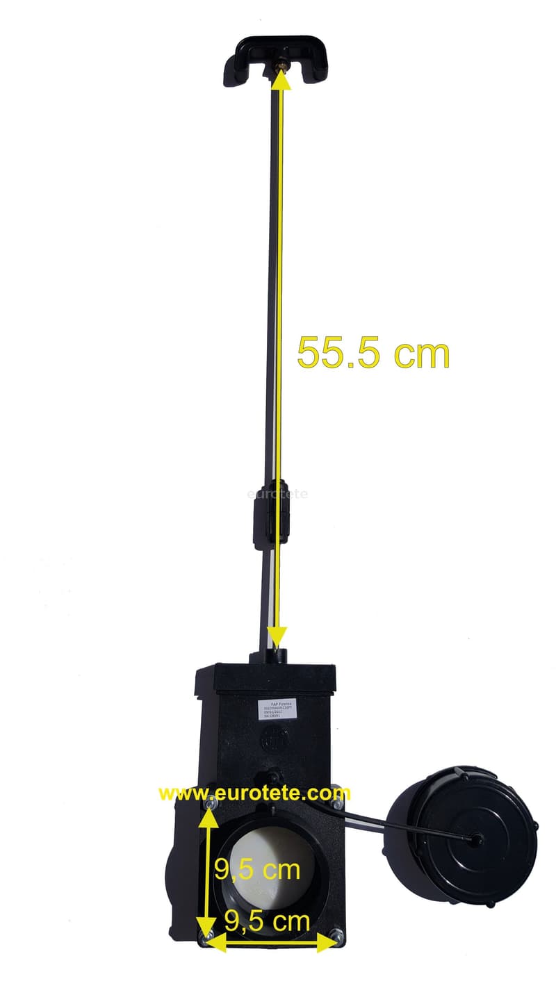 Valve 3 inch with rod long 55.5 cm for download  - 965134 - Eurotete