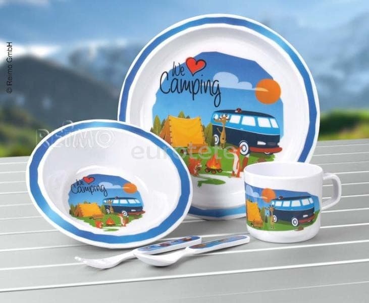 Tableware child camper melamine We camping  - 91798 - Eurotete