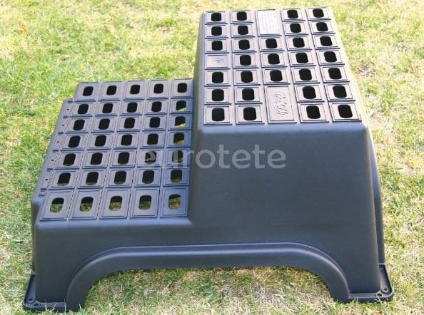 Ladder or step double plastic level for Caravan XL module camping  - 890136 - Eurotete