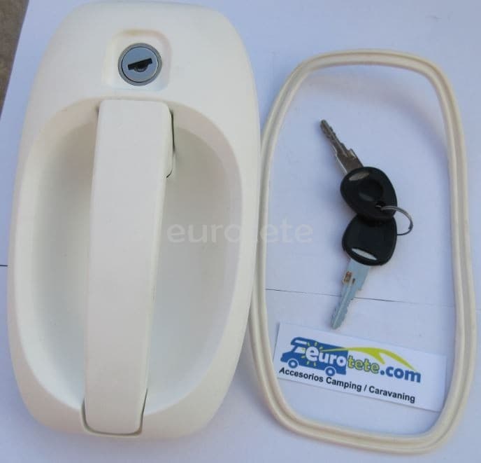 Fap firenze 1122DX28PEN white exterior camper lock  - 11122DX28PEN - Eurotete