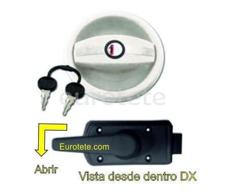 Zadi circular DX with internal clamp and key lock  - 4389 - Eurotete