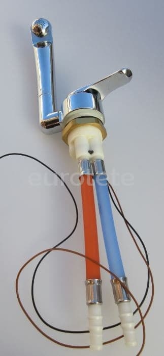 Twist hot and cold water tap with water hose connection  - 630710 - Eurotete