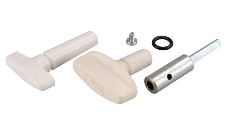 Skylight 400 x 400 Fiamma crank spare part Fiamma turbo vent or vent Ivory  - 98683-116 - Eurotete