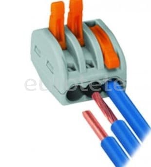 Wago 3-wire splice splice includes 1 unit  - 705357 - Eurotete