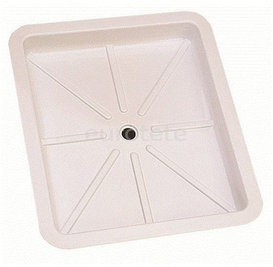 Shower tray 59 x 51 cm for camperization  - A0006383 - Eurotete