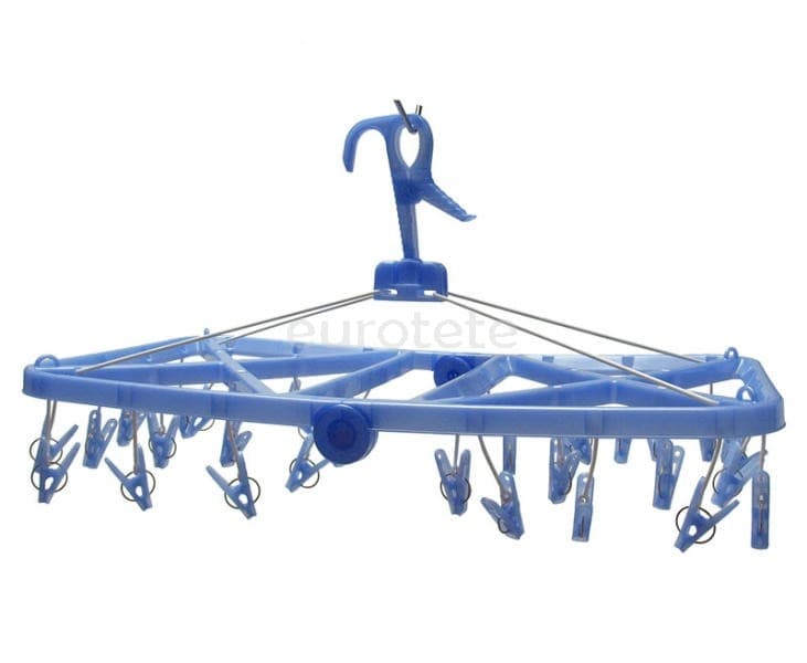 Folding clothes line with 32 clamps for caravanning  - 94002 - Eurotete