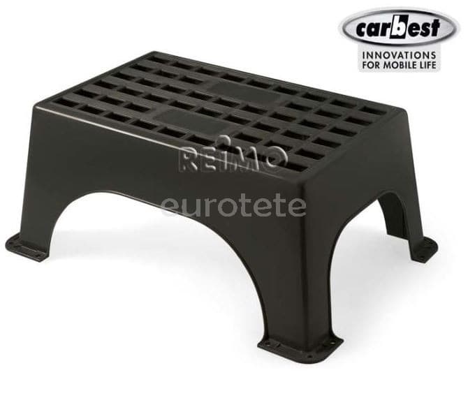 High-quality black plastic step for caravanning  - 9912380 - Eurotete