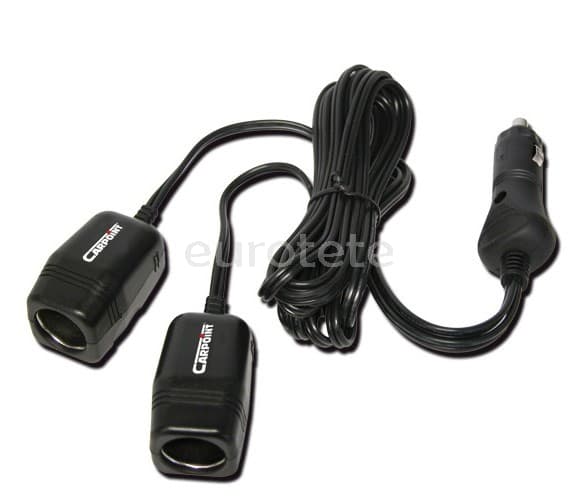 Extender takes 12 volts with 2 ways of device for vehicle cigarette lighter