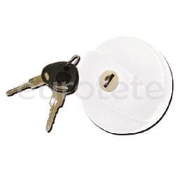 New System white fap plug with two keys for motorhome  - 65215 - Eurotete