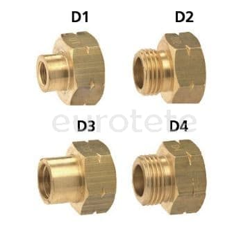 Gok adapter Euro fuell set D1 D2 D3 D4 filling gas station European service for motorhome  - 75136 - Eurotete