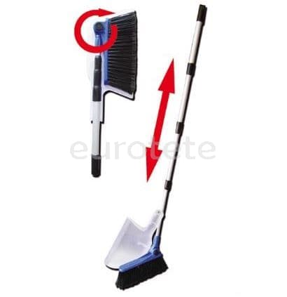 Folding broom with pick-up and telescopic handle  - 9407362 - Eurotete