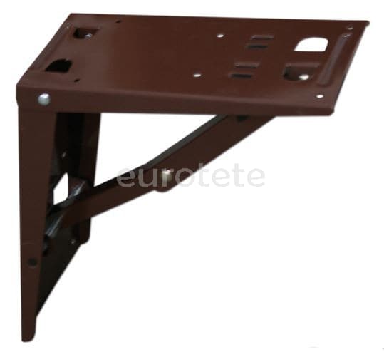 Support for folding table mounted on wall of van camper or caravan