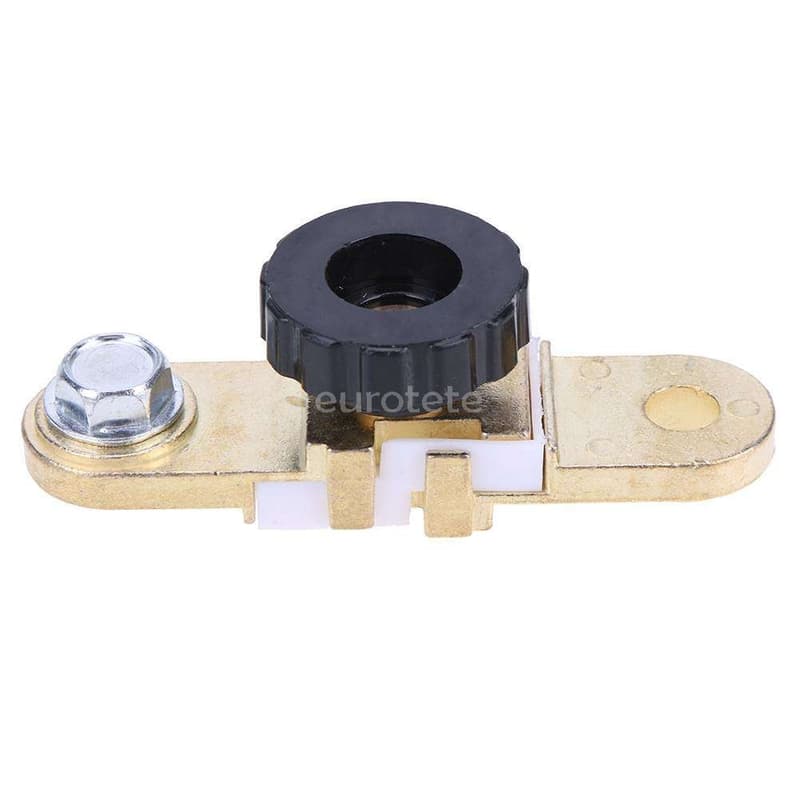 Battery terminal flat switch for connection to the negative terminal of the battery for motorhome or truck