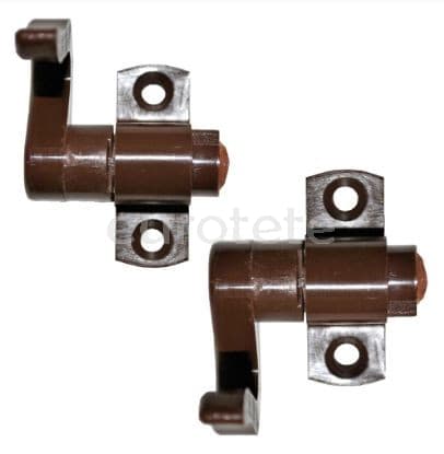 Brown hook Kit 2 bathroom door  - 3073546 - Eurotete