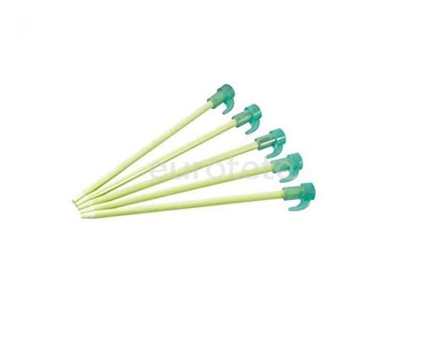 Piquetas neon fluorescente 20 cm con set de 6 unidades para tienda campaña o camping 2