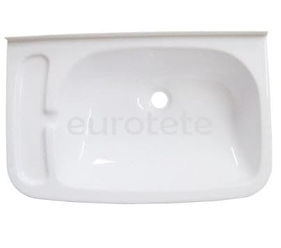 Washbasin 47 x 30 cm rectangular white for the bathroom