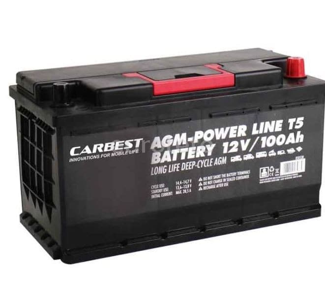 Lithium Battery 100 Ah LiFePO4 Eleksol 306 x 168 x 211 mm  - 259 - Eurotete