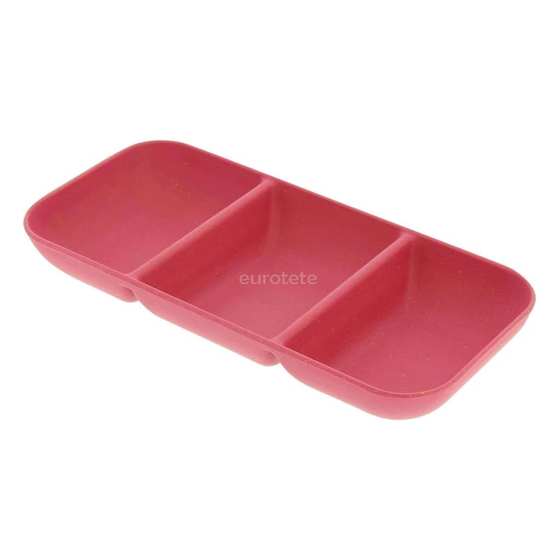 Bamboo snack appetizer 3 compartments  - 084327 - Eurotete