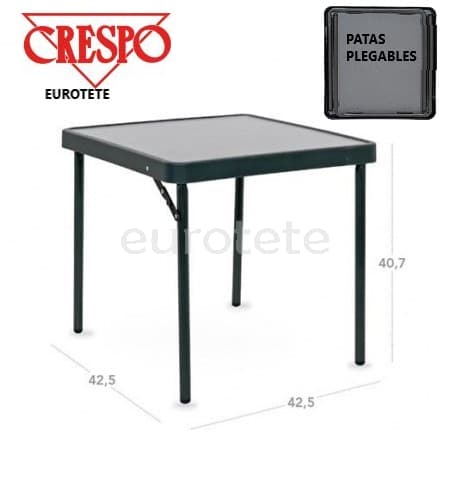 Crespo AP-280 auxiliary table 42 x 42 x 40 anthracite black camping 1