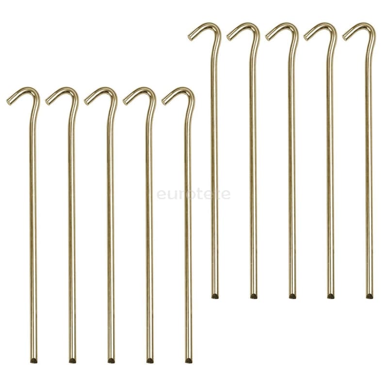  Pegs 20 cm round steel with 10 units caravan camping motorhome 1