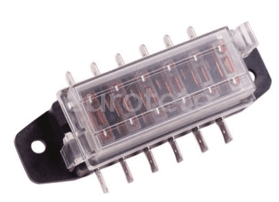 Fuse holder with 6 fuses 7.5 amps 1