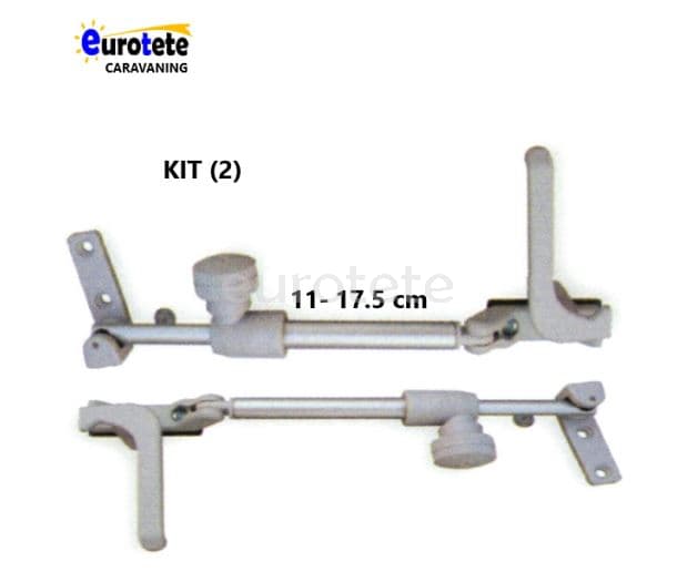 Compas 11 - 17.5 cm kit right + left gray Plastoform window 1